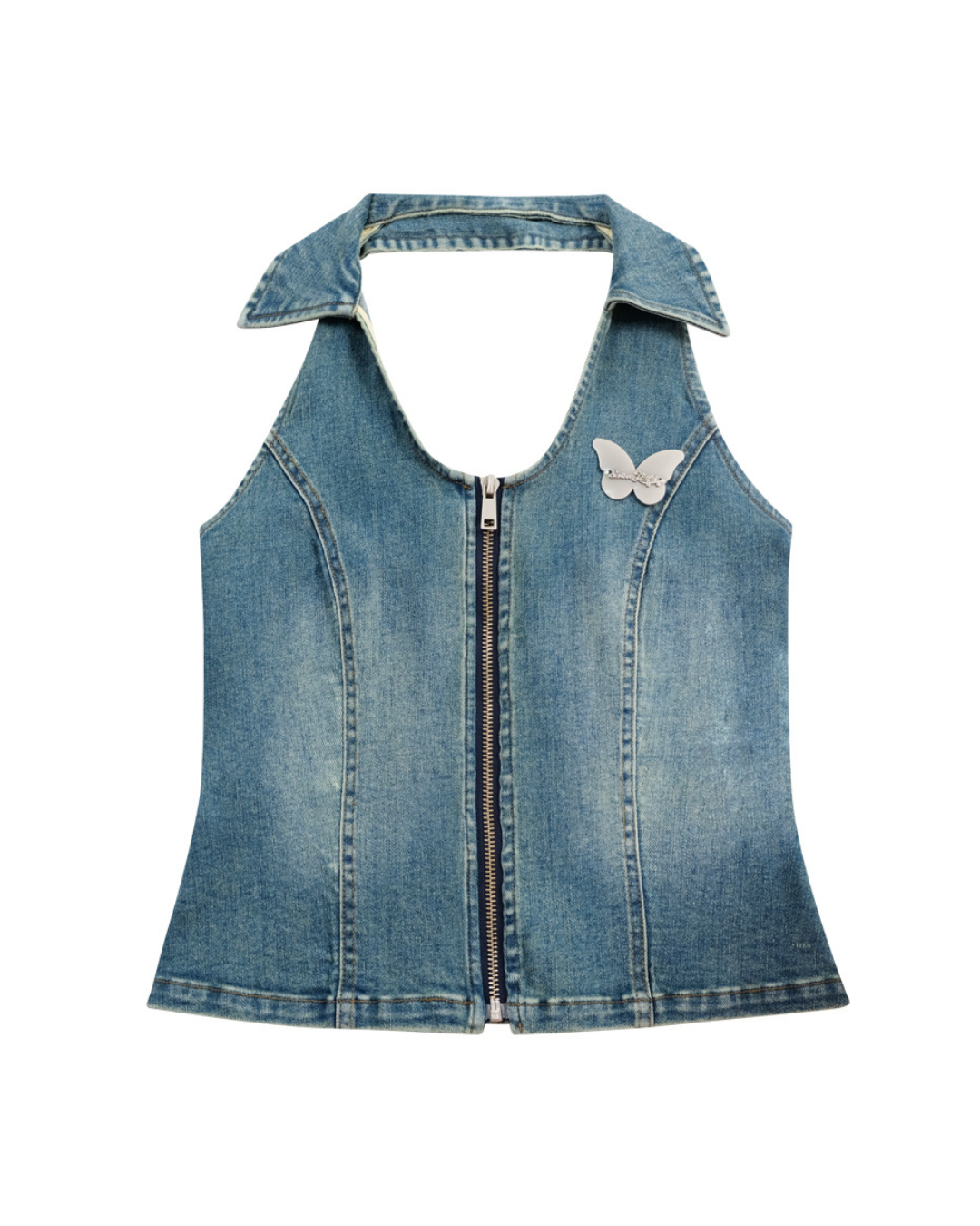 Vintage Sleeveless Denim Vest ZZF0196