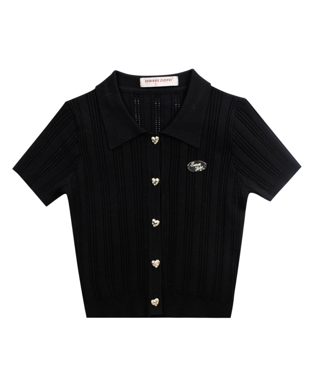 Polo Color Short Knit Cardigan ZZF0209